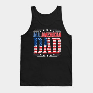 All american dad papa father daddy fourth of july sweat Tank Top